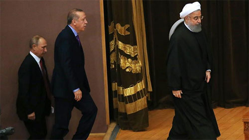 Rohani, Erdogan y Putin La presencia militar estadounidense en Siria constituye una agresión
